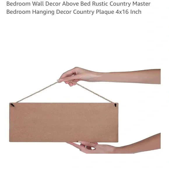 Inspirational Rustic Wall Art - Black Script on White - Picture 2 of 4